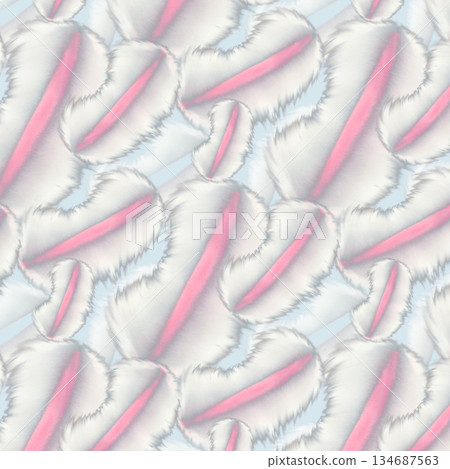 White fluffy cloud lips in a seamless pattern on a blue background. Watercolor template for Valentine's Day, wedding or birthday decor, wallpaper, White fluffy cloud lips in a seamless pattern on a blue background. Watercolor template for Valentine's Day, wedding or birthday decor, wallpaper, 134687563