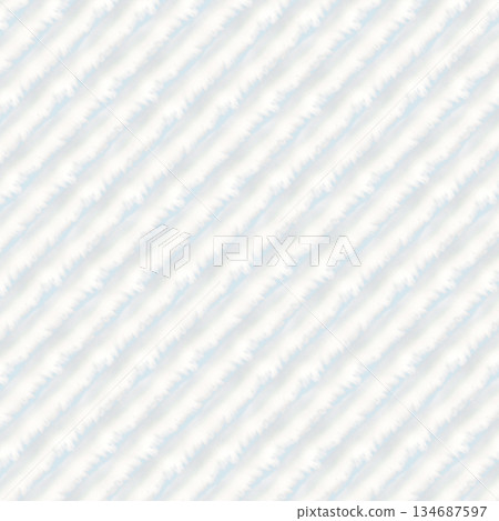 Fluffy white cloud stripes in a seamless pattern on a blue background. Watercolor template for wallpaper, cards, wedding decor 134687597