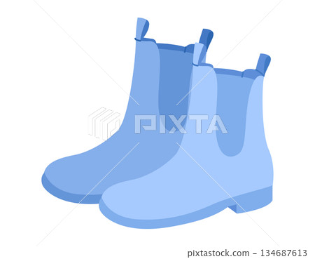 Blue Chelsea boot women color pair. Classic pull on ankle boot city stroll workday commute and relaxed look. Technical Blue Chelsea boot women color pair. Classic pull on ankle boot city stroll workday commute and relaxed look. Technical 134687613