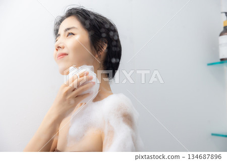 Bathroom ladies 134687896