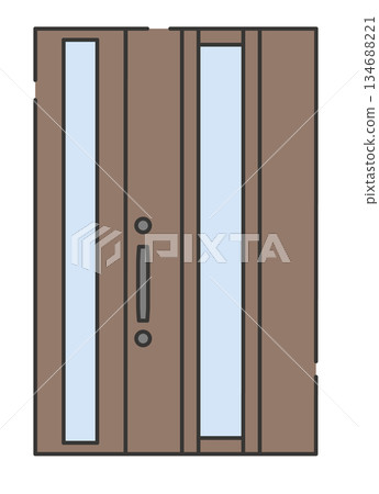 現代住宅入口門 134688221