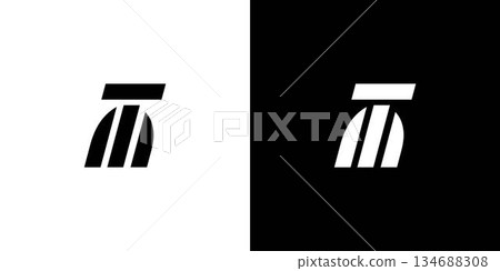 Modern and strong TM letter logo design Modern and strong TM letter logo design 134688308