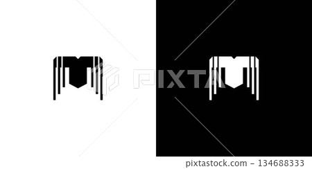 The M spider logo design is unique and modern 134688333