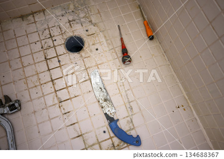 Toilet toilet removal and installation image Toilet toilet removal and installation image 134688367