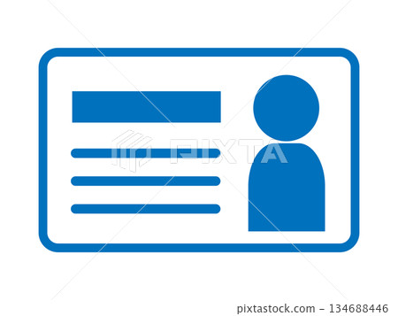 身分證圖示（身分證明文件標記） 134688446
