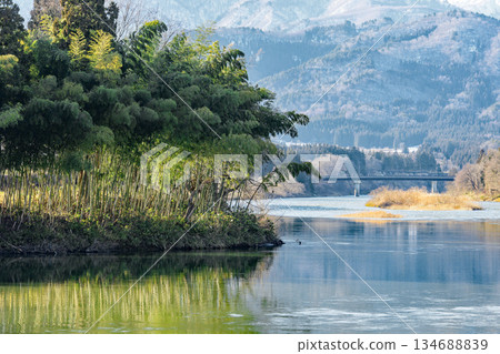 Mogami River: From the quiet flow of the Oyodo area to the difficult Mikase pass, Yamagata Prefecture Mogami River: From the quiet flow of the Oyodo area to the difficult Mikase pass, Yamagata Prefecture 134688839