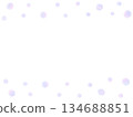 A gentle frame decoration material with watercolor-style lavender circles 134688851