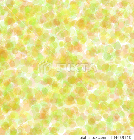 水彩風格背景素材，點綴著散落的水滴，黃色 134689148