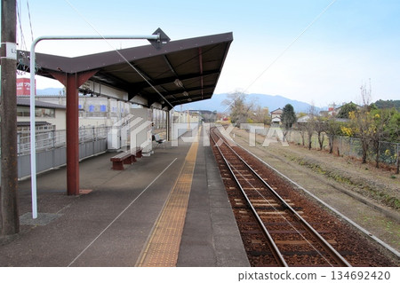 Kyomachi Onsen Station on the JR Kyushu Yoshito Line Kyomachi Onsen Station on the JR Kyushu Yoshito Line 134692420
