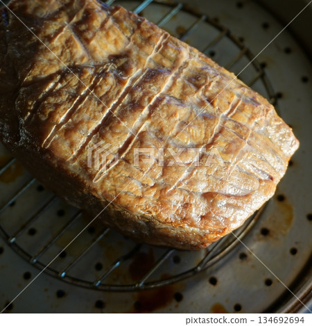 "Homemade smoked beef thigh ham" 134692694