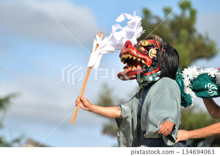 Banshu Himeji Autumn Festival: Eiga Shrine's Lion Dance, Hei-no-Mai 134694063