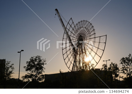 台場摩天輪拆除工程 2022年9月 台場摩天輪拆除工程 2022年9月 134694274