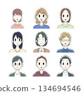 Casual clothing icon set 134694546