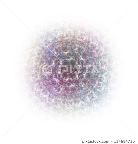 Flower-like geometric patterns in soft light 134694730