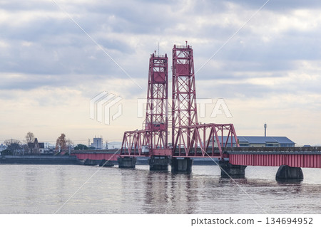 The Chikugo River Lift Bridge, designated as an Important Cultural Property The Chikugo River Lift Bridge, designated as an Important Cultural Property 134694952