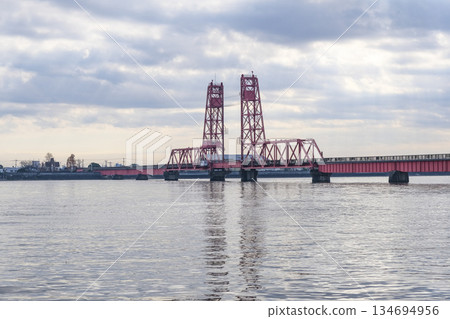The Chikugo River Lift Bridge, designated as an Important Cultural Property 134694956