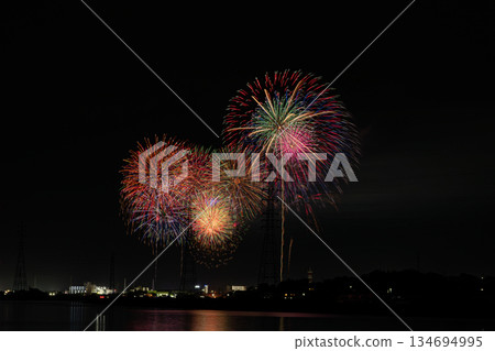 Scenes from the Atsumi Peninsula Fireworks Festival in Tahara City (Aichi Prefecture) 134694995