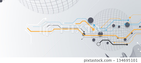 Modern abstract technology and science background concept Modern abstract technology and science background concept 134695101