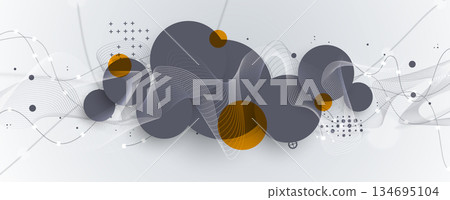 Modern abstract technology and science background concept Modern abstract technology and science background concept 134695104