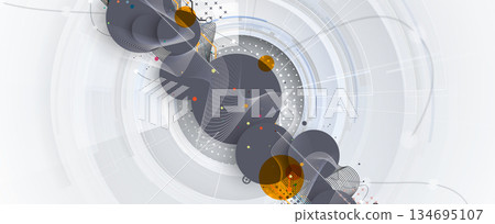 Modern abstract technology and science background concept Modern abstract technology and science background concept 134695107