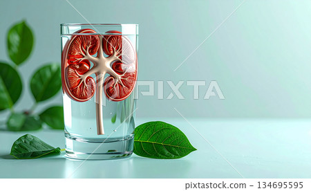 Essential Hydration and Anatomy Natural Support for Kidney Health. 134695595