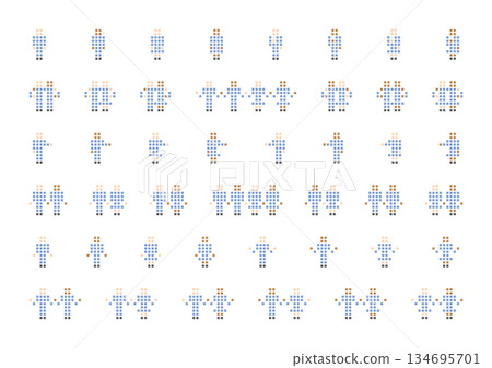 適用於商業用途的點狀插圖集 134695701