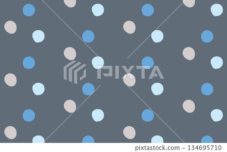 可愛而精緻的柔和黑色背景，飾以手繪圓點圖案 134695710