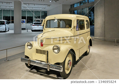 Tama electric car on display in the showroom Tama electric car on display in the showroom 134695824