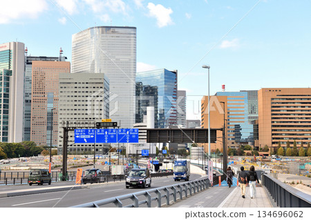 The view from the Loop Line 2 just after crossing Tsukiji Bridge The view from the Loop Line 2 just after crossing Tsukiji Bridge 134696062