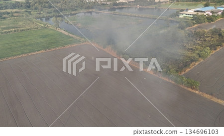 Climate change, Agriculture burning release carbon 134696103