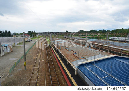 A view from the window of a local train from Takikawa Station to Fukagawa Station on the JR Hokkaido Hakodate Main Line (cloudy in the summer of 2023) A view from the window of a local train from Takikawa Station to Fukagawa Station on the JR Hokkaido Hakodate Main Line (cloudy in the summer of 2023) 134696267