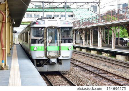 A view from the window of a local train from Takikawa Station to Fukagawa Station on the JR Hokkaido Hakodate Main Line (cloudy in the summer of 2023) A view from the window of a local train from Takikawa Station to Fukagawa Station on the JR Hokkaido Hakodate Main Line (cloudy in the summer of 2023) 134696275