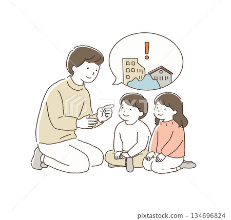 父母與孩子談疏散 134696824