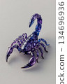 Miniature scorpion made from tanzanite 134696936
