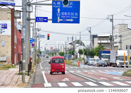 日本最長的直線公路-國道12號沿途風光 日本最長的直線公路-國道12號沿途風光 134698607