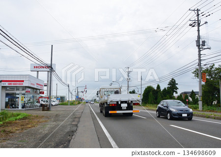 日本最長的直線公路-國道12號沿途風光 日本最長的直線公路-國道12號沿途風光 134698609