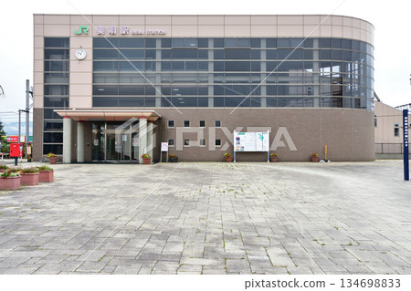 JR北海道函館本線美梅車站的景色 134698833