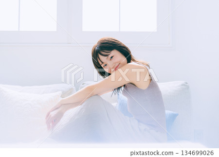 年輕女性的美麗形象 134699026