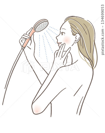 女人洗澡 134699053