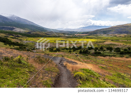 Hiking the W-Trek in Torres Del Paine 134699317