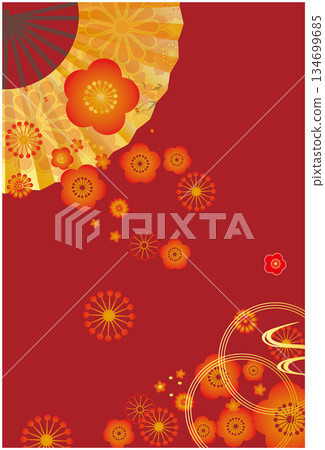 New year japanese style background New year japanese style background 134699685
