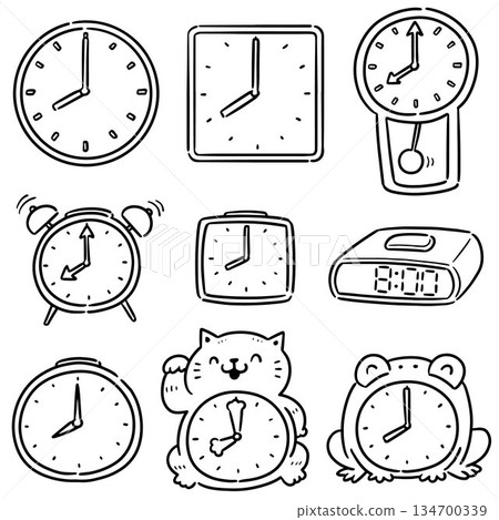 vector set of clock 134700339