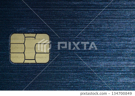 附IC晶片的信用卡特寫 134700849