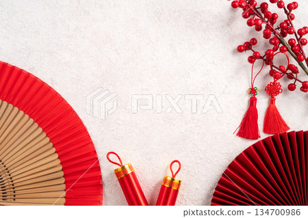 Lunar New Year, Chinese New Year, decorations, background Lunar New Year, Chinese New Year, decorations, background 134700986