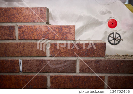 building overview, Details of outer wall and construction components, Close examination of design features and construction materials used in building building overview, Details of outer wall and construction components, Close examination of design features and construction materials used in building 134702496