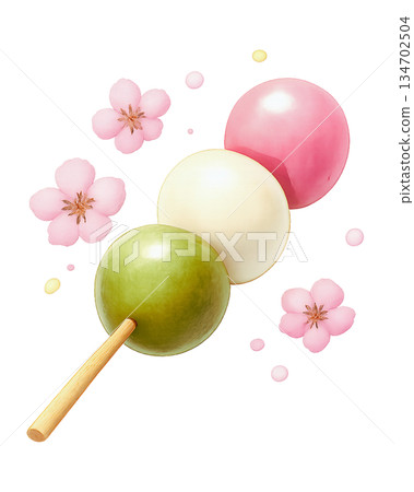 花見團（三色團）－春季日式甜點 134702504