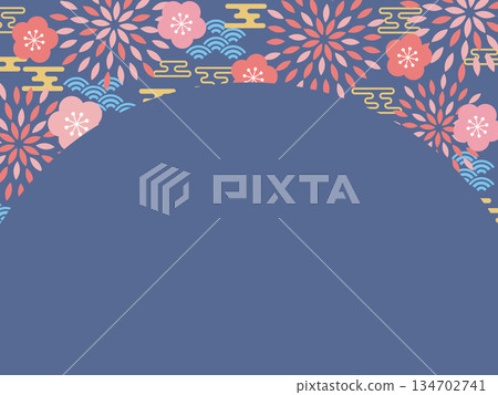 Retro pop New Year's background Navy blue Retro pop New Year's background Navy blue 134702741