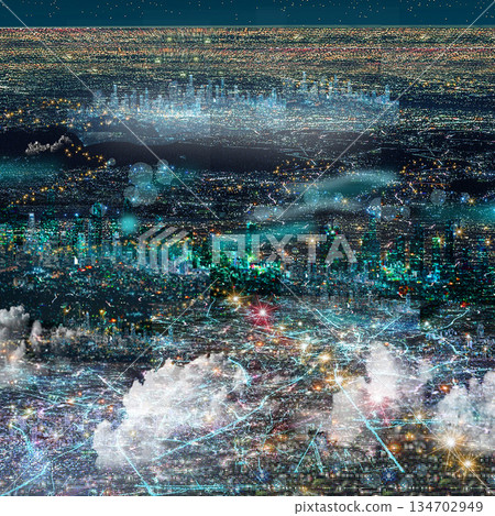 擁有1000萬人口的城市，夜景蔚為壯觀 134702949