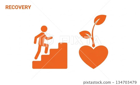 Simple icon set (vector) showing health status 2 134703479