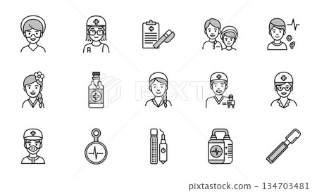Simple icon set (vector) 4 showing health status Simple icon set (vector) 4 showing health status 134703481